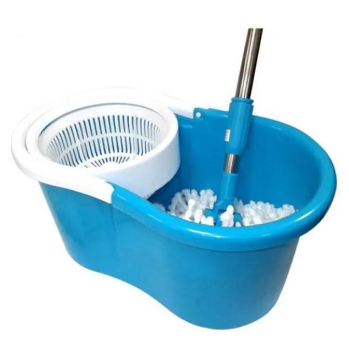 Швабра з відром з автоматичним віджимом Easy Mop ∙ Кругла швабра – ледарка ∙ Комплект для миття підлоги - мініатюра 3