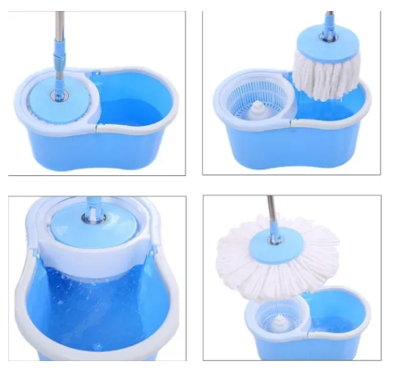 Швабра з відром з автоматичним віджимом Easy Mop ∙ Кругла швабра – ледарка ∙ Комплект для миття підлоги - мініатюра 5