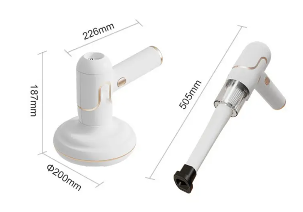 Бездротовий пилосос для видалення кліщів Vacuum Cleaner Mite Remover Пилосос – антикліщ з насадками для УФ стерилізації та дезінфекції подушок, іграшок, меблів - мініатюра 4