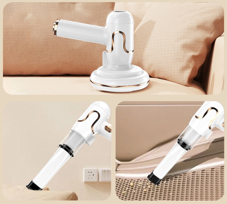 Бездротовий пилосос для видалення кліщів Vacuum Cleaner Mite Remover Пилосос – антикліщ з насадками для УФ стерилізації та дезінфекції подушок, іграшок, меблів - мініатюра 6