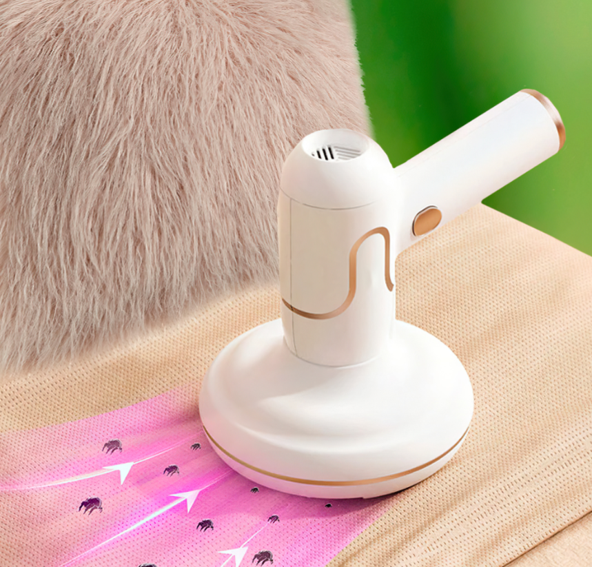 Бездротовий пилосос для видалення кліщів Vacuum Cleaner Mite Remover Пилосос – антикліщ з насадками для УФ стерилізації та дезінфекції подушок, іграшок, меблів - мініатюра 7
