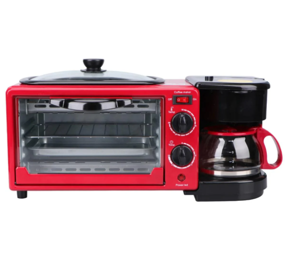 Електрична домашня піч – духовка R.5308B 3 в 1 з кавоваркою та гриль-сковородою