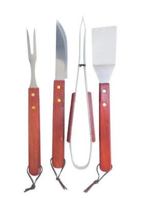 Набір приладів для гриля та барбекю BBQ Barbecue Set, 4 предмети в чохлі - мініатюра 3