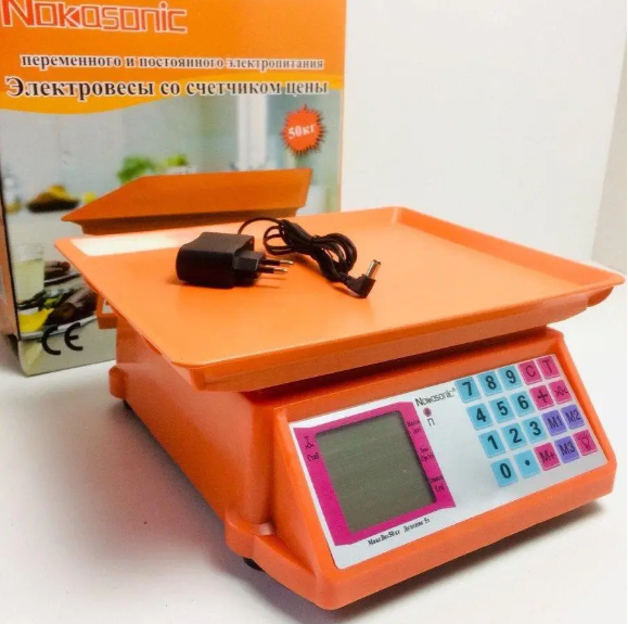 Ваги торговельні Nokasonic Nk4017 електронні настільні товарні ваги до 40 кг - мініатюра 2