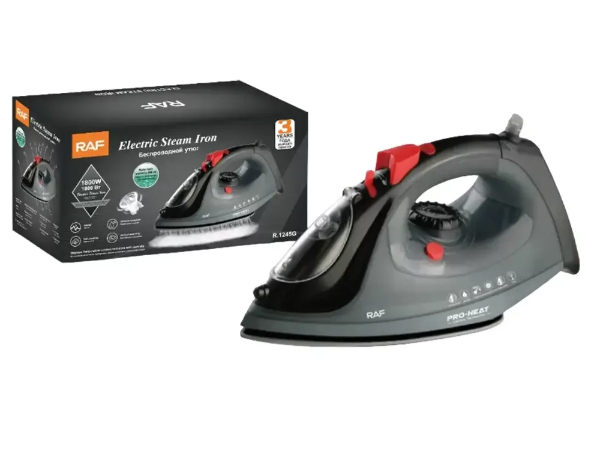 Парова керамічна праска RAF R. 1245G з вертикальним відпарюванням, 1800 Вт - мініатюра 3