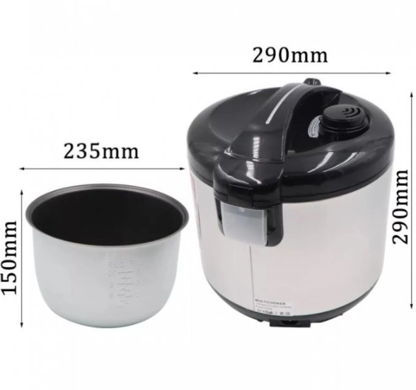 Мультиварка RAF 166B 12 програм, 900 Вт - мініатюра 2