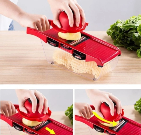 Овочерізка - мультислайсер Mandoline Slicer 6 in 1 - мініатюра 2