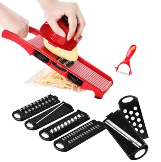 Овочерізка - мультислайсер Mandoline Slicer 6 in 1 - мініатюра 5