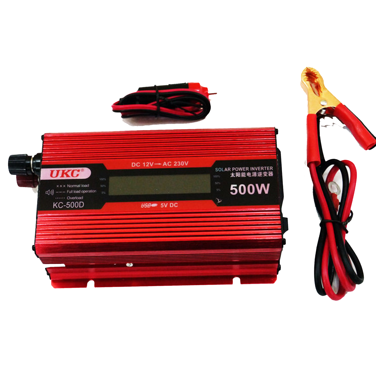 Перетворювач UKC 12V-220V 500W з LCD дисплеєм Інвертор постійного струму KC-500D AC/DC - мініатюра 3