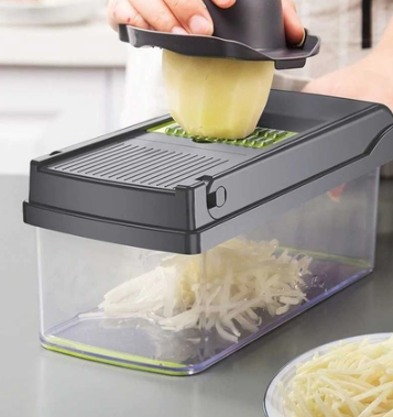 Ручна овочерізка – мультислайсер VEGGIE SLICER для подрібнення овочів та фруктів - мініатюра 4