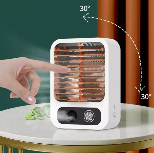 Портативний міні зволожувач повітря з вентилятором 2 в 1 Бездротовий дифузор із зарядкою USB - мініатюра 4