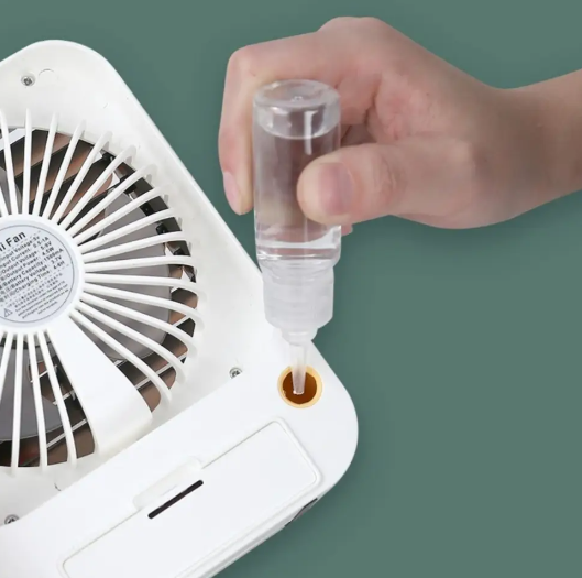 Портативний міні зволожувач повітря з вентилятором 2 в 1 Бездротовий дифузор із зарядкою USB - мініатюра 5