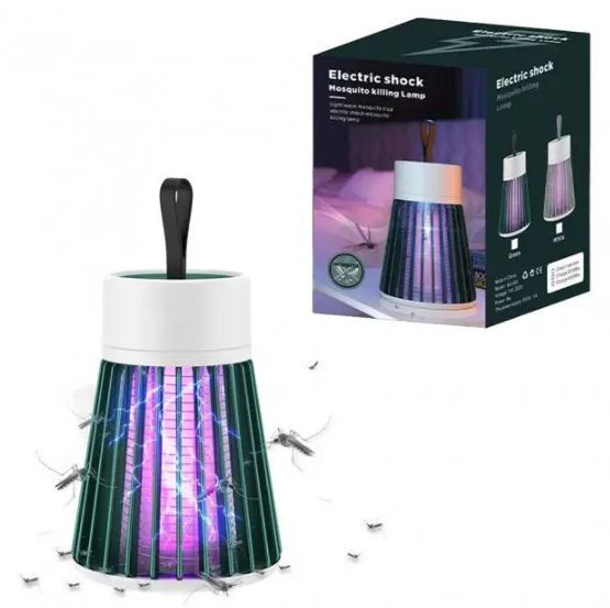 Знищувач – пастка для комах Electronic shock Mosquito killing lamp USB Лампа від комарів та мух - мініатюра 3