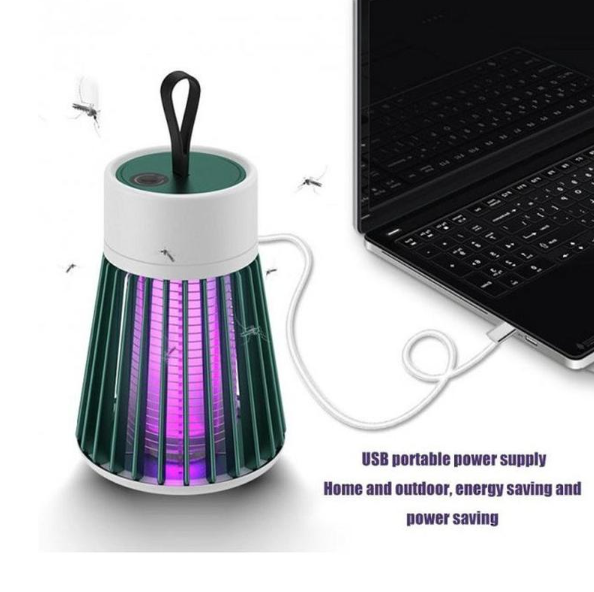 Знищувач – пастка для комах Electronic shock Mosquito killing lamp USB Лампа від комарів та мух - мініатюра 5