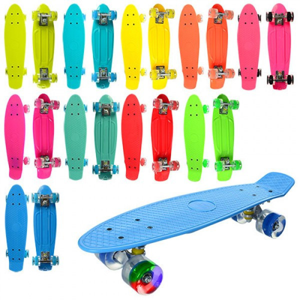 Пенні борд Penny board Дитяча скейт дошка з підсвіткою колес Fish Skateboards - мініатюра 7