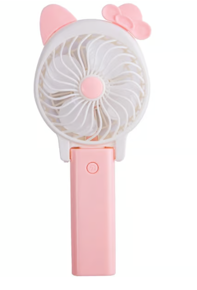 Портативний ручний міні вентилятор MINI CAT FAN складний дитячий вентилятор USB на акумуляторі - мініатюра 4
