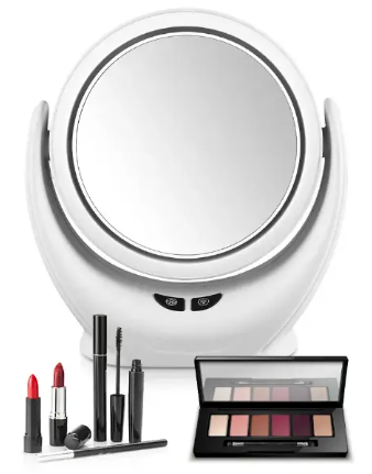 Портативне дзеркало для макіяжу з підсвіткою LED Mirror Lamp USB Настільне косметичне дзеркало - мініатюра 3