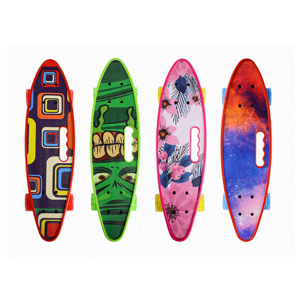 Пенні борд Халк Penny board Hulk Дитяча скейт дошка з підсвіткою колес Fish Skateboards - мініатюра 3