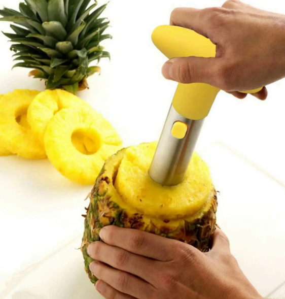 Ніж – слайсер для нарізування ананаса кільцями та вирізування серцевини - мініатюра 2