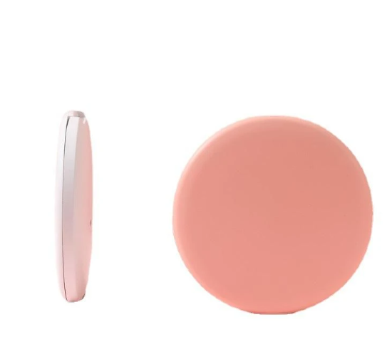 Кишенькове кругле дзеркало для макіяжу з LED підсвічуванням Pocket Mirror USB - мініатюра 2