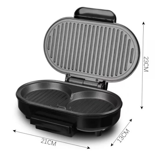 Електричний притискний гриль Бургер мейкер RAF 245, 750W Бутербродниця – котлетниця – гриль для бургерів - мініатюра 4
