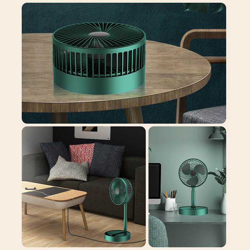Портативний міні вентилятор для дому Telescopic Folding Fan - мініатюра 2