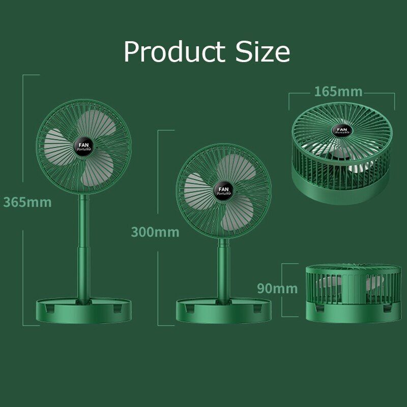 Портативний міні вентилятор для дому Telescopic Folding Fan - мініатюра 7