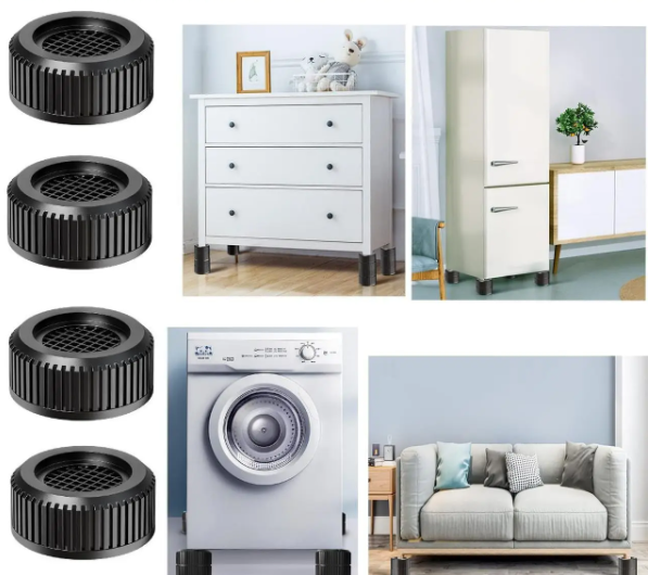 Антивібраційні підставки - амортизатори SHOCK PAD для пральної машини, холодильника та меблів - мініатюра 4