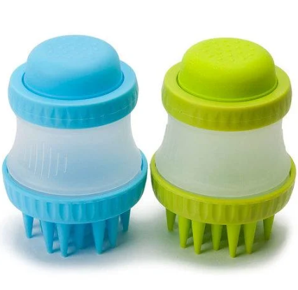 Щітка для миття тварин Cleaning Device The Gentle Dog Washer з силіконовими ворсинками для купання та масажу собак та кішок - мініатюра 4