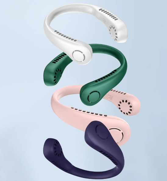 Портативний вентилятор на шию Bladeless Neck Cooler - мініатюра 5