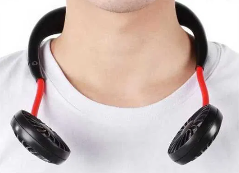 Портативний міні вентилятор на шию 360° Neck Fan - мініатюра 2