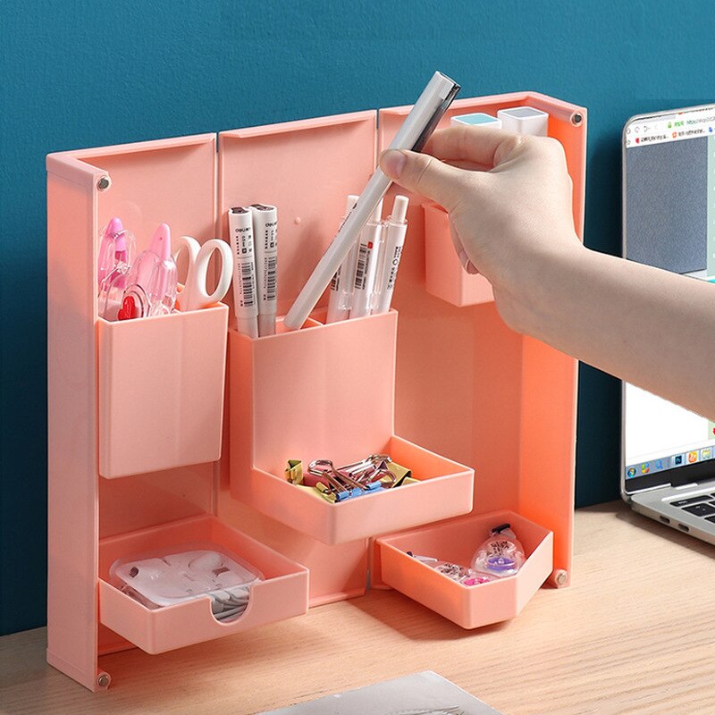 Складний настільний органайзер для канцелярського приладдя, косметики, аксесуарів - мініатюра 4
