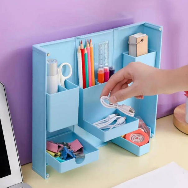 Складний настільний органайзер для канцелярського приладдя, косметики, аксесуарів - мініатюра 5