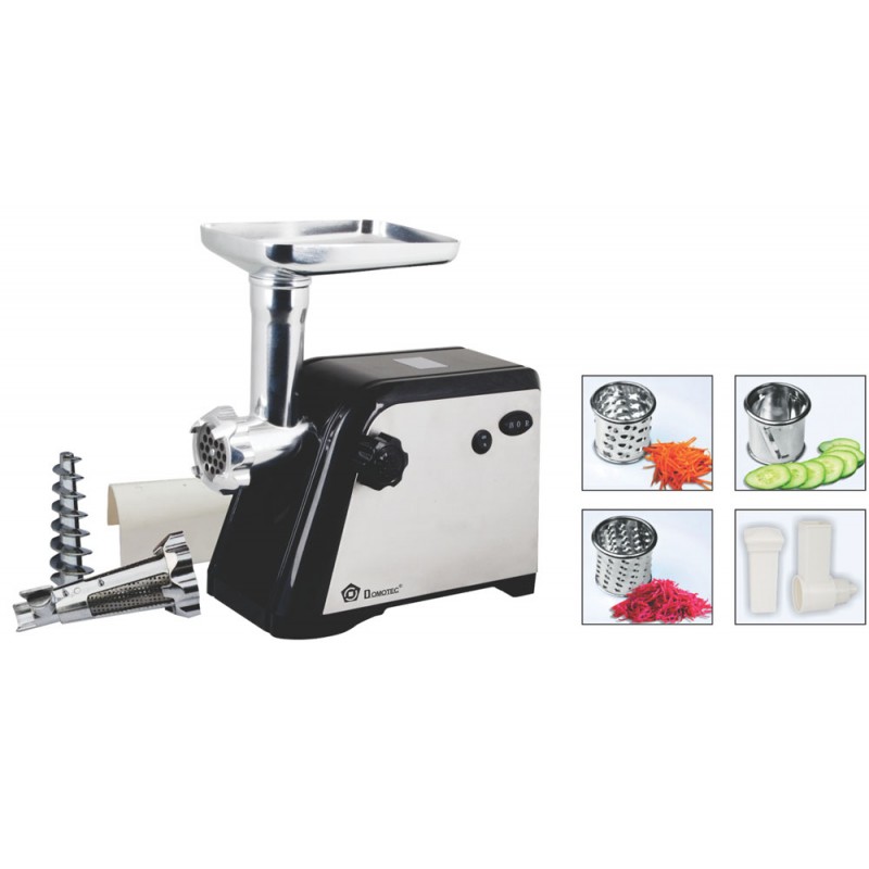 Електрична м'ясорубка DOMOTEC MS-2020 Багатофункціональна електром'ясорубка з насадками для свіжого соку, ковбасок, та терками - шатківницями, 2600 Вт - мініатюра 2