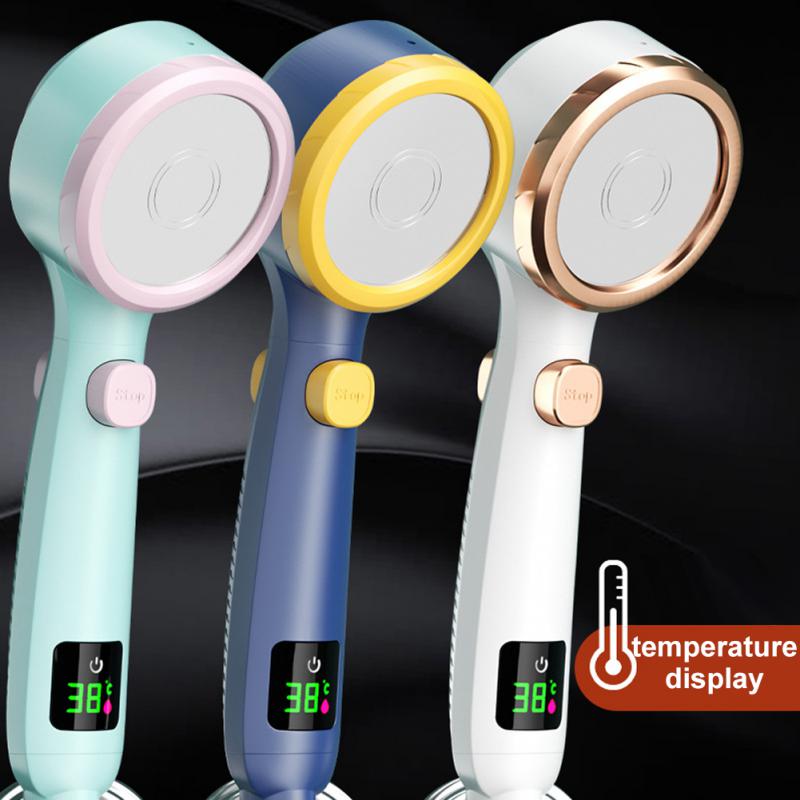 Інноваційна лійка для душу з індикатором температури - мініатюра 7