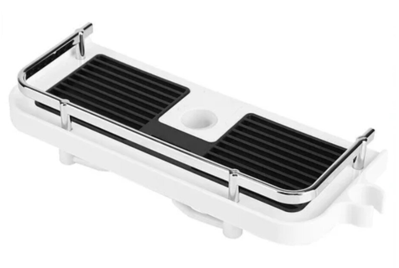 Полиця для ванної кімнати Shower Rack Регульована стійка для душу з тримачем шланга та гачками - мініатюра 2