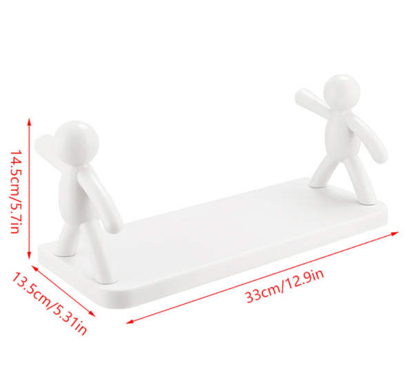 Універсальна підвісна поличка Чоловічки для ванної кімнати / кухні - мініатюра 4