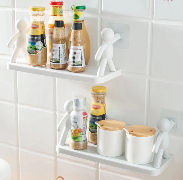 Універсальна підвісна поличка Чоловічки для ванної кімнати / кухні - мініатюра 6