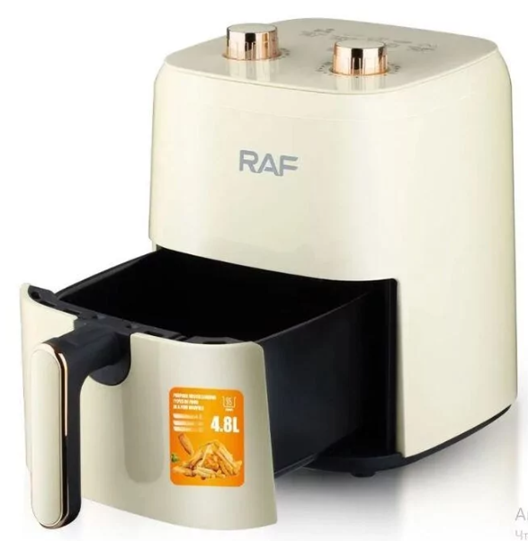 Аерофритниця RAF R.5237W Повітряний електричний фритюр для приготування страв без олії, 4.8 л - мініатюра 2