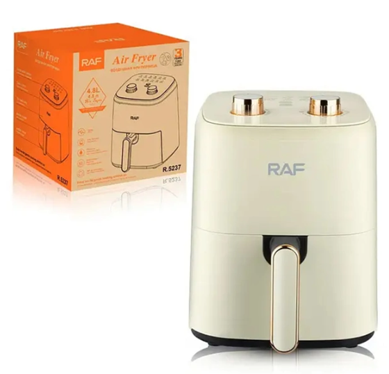 Аерофритниця RAF R.5237W Повітряний електричний фритюр для приготування страв без олії, 4.8 л - мініатюра 4