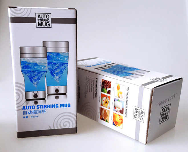 Чашка - мішалка Auto stirring mug Кружка з пропелером для напоїв та коктейлів, 350 мл - мініатюра 7