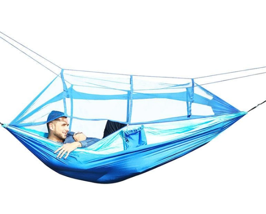 Гамак підвісний із захисною антимоскітною сіткою, 240х150 см - мініатюра 6