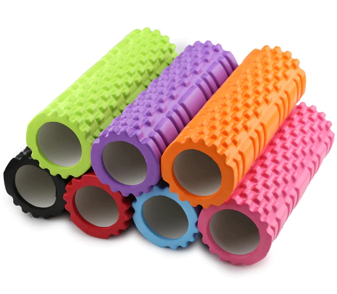 Роликовий масажер для тіла, 45х13 см · Ролер для фасціального масажу м'язів · Валик для йоги та фітнесу