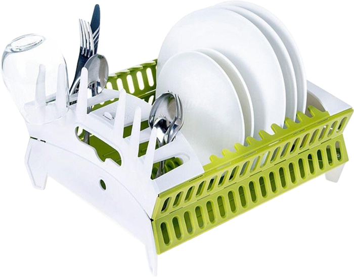 Органайзер – сушарка Collapsible Dish Rack ∙ Складна кухонна підставка для сушіння посуду