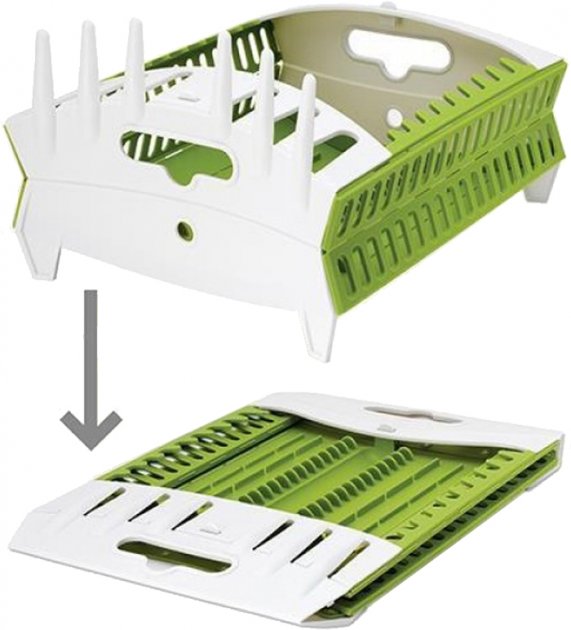 Органайзер – сушарка Collapsible Dish Rack ∙ Складна кухонна підставка для сушіння посуду - мініатюра 2