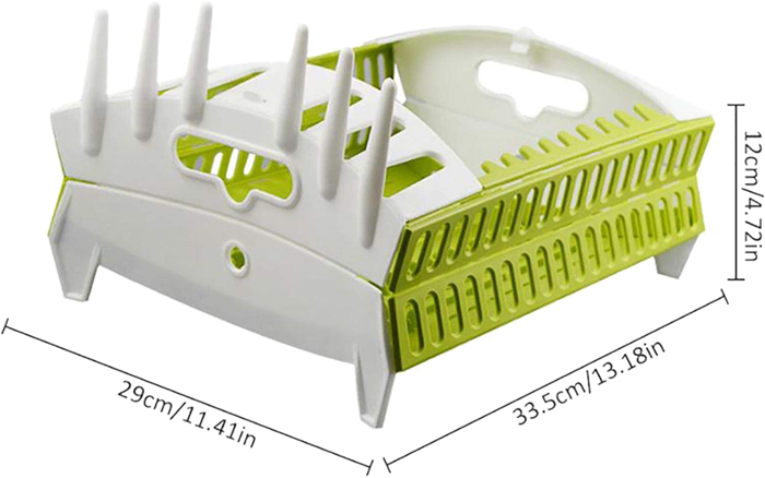 Органайзер – сушарка Collapsible Dish Rack ∙ Складна кухонна підставка для сушіння посуду - мініатюра 6