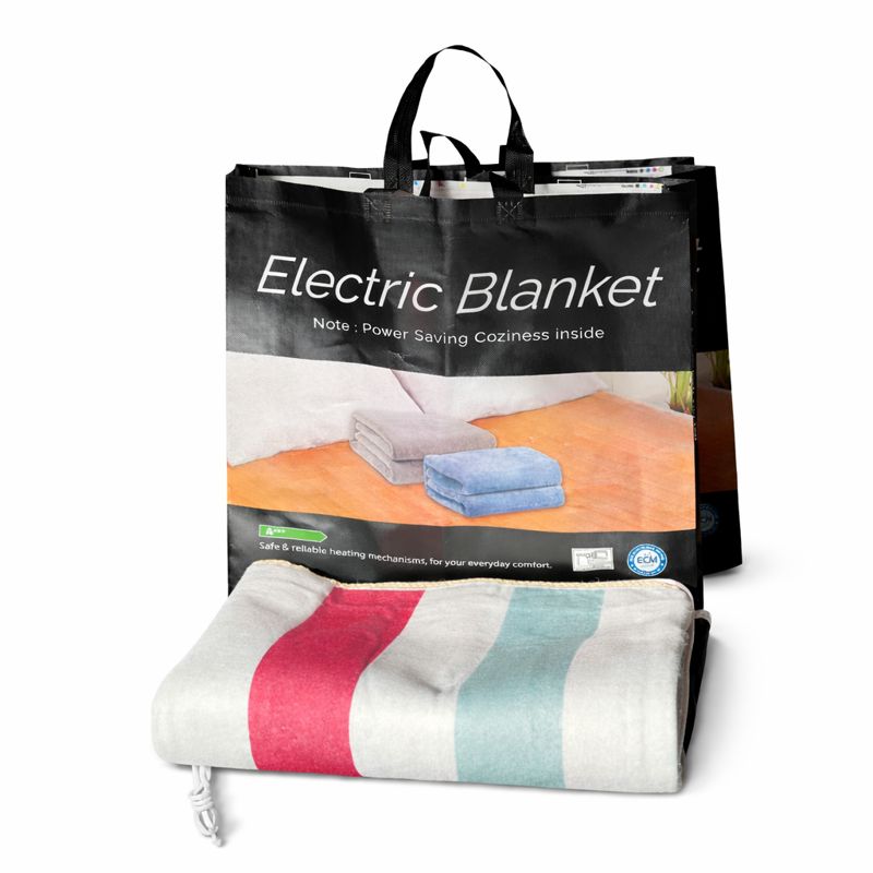 Електричне зігрівальне простирадло – матрац з підігрівом Electric Blanket, 150х120 см ∙ Електропростирадло електроматрац з сумкою - мініатюра 2