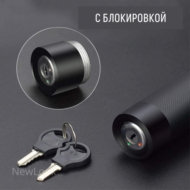 Лазерна вказівка ​​високої потужності Laser pointer YL-303 ∙ Потужний зелений лазер – промінь з акумулятором - мініатюра 6