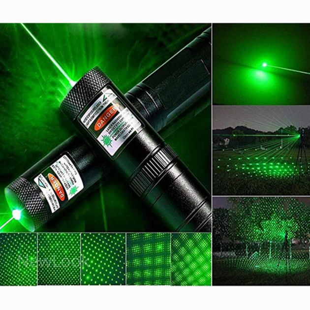 Лазерна вказівка ​​високої потужності Laser pointer YL-303 ∙ Потужний зелений лазер – промінь з акумулятором - мініатюра 7