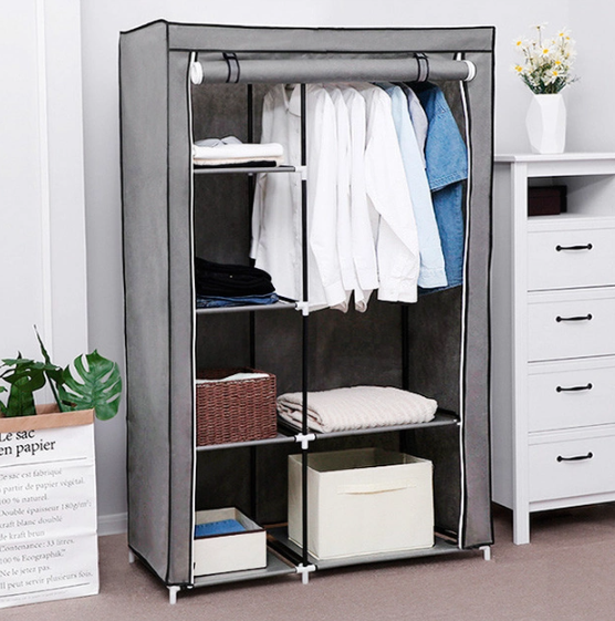 Тканинна шафа для речей Storage Wardrobe 88105 складаний гардероб 2 секції, 105 х 45 х 170 см